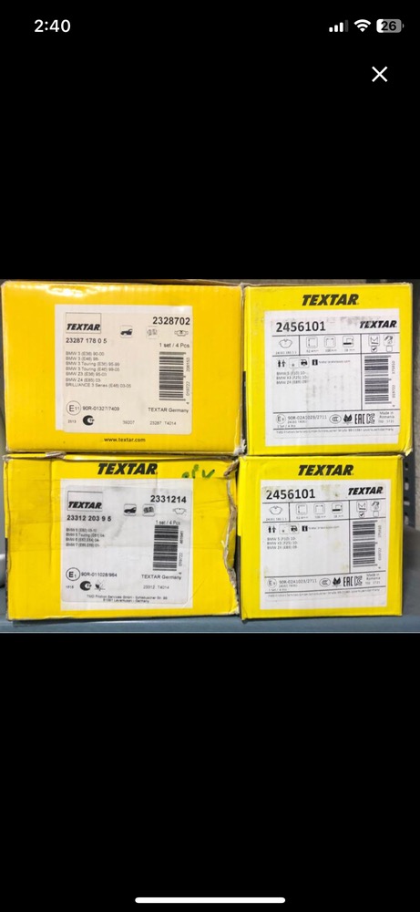 لنت جلو BMW_F10 برند TEXTAR